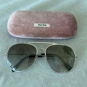 Miu Miu Aviator Sunglasses